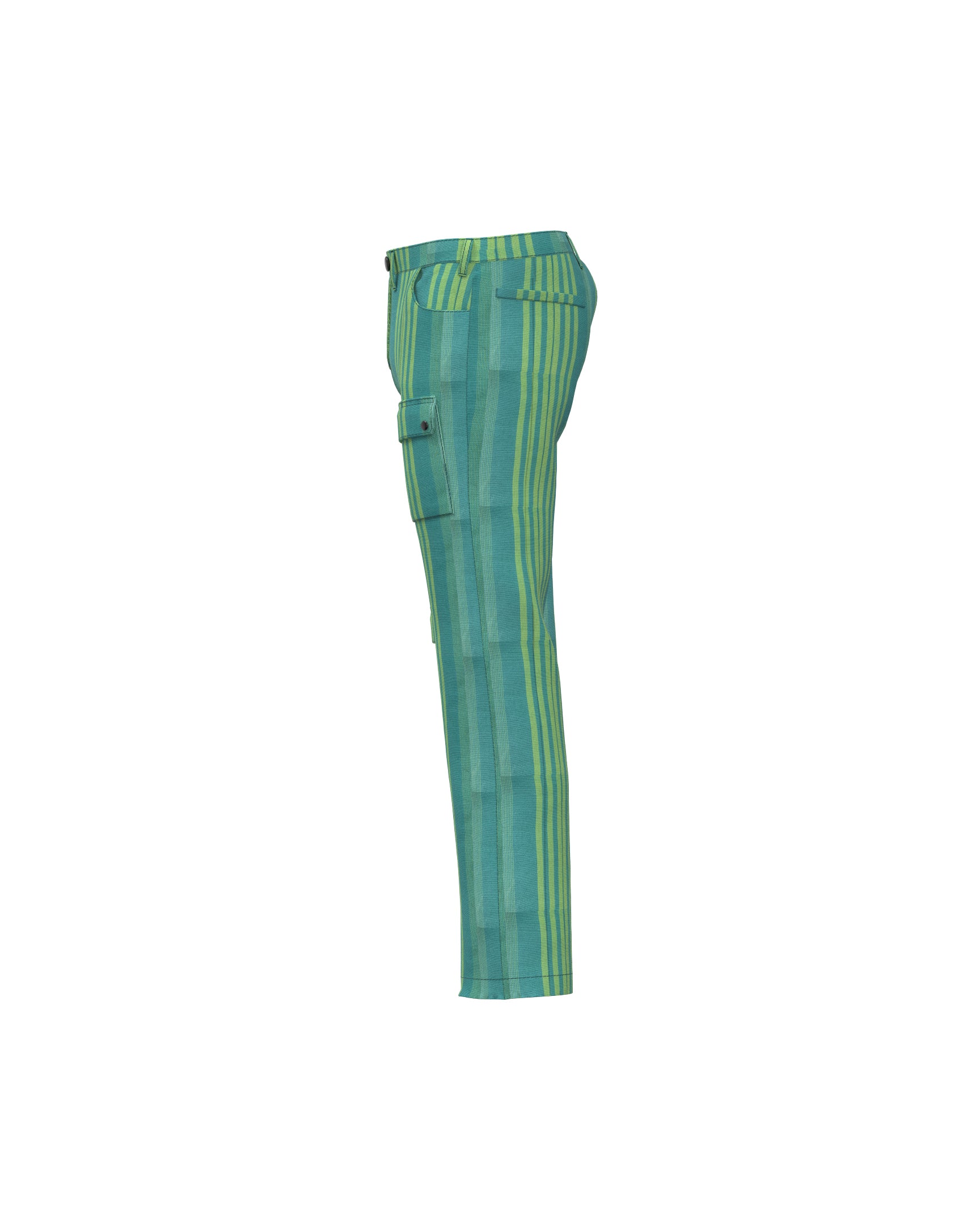 Teal-green cargo pants 1.0