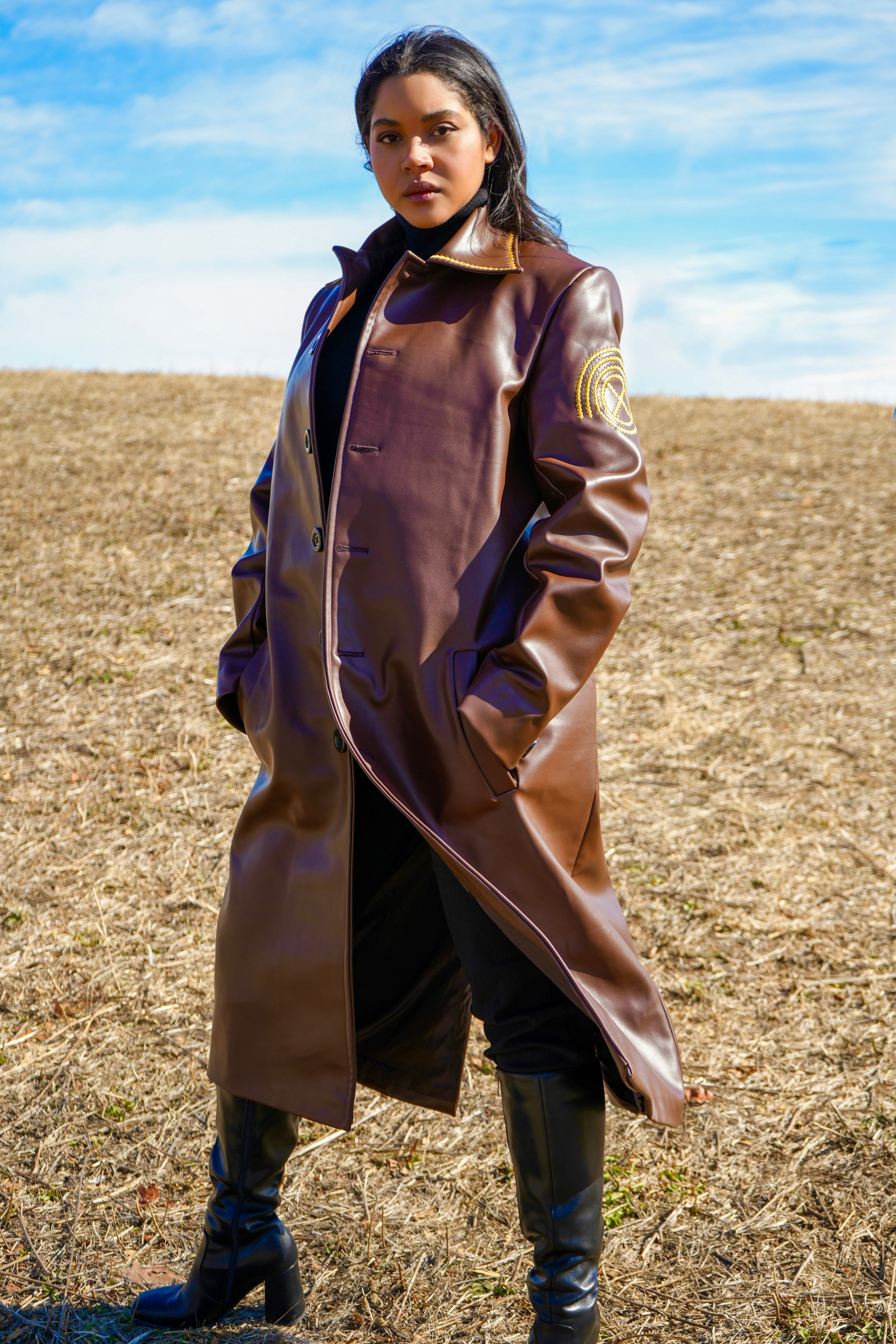 Unisex Leather Coat