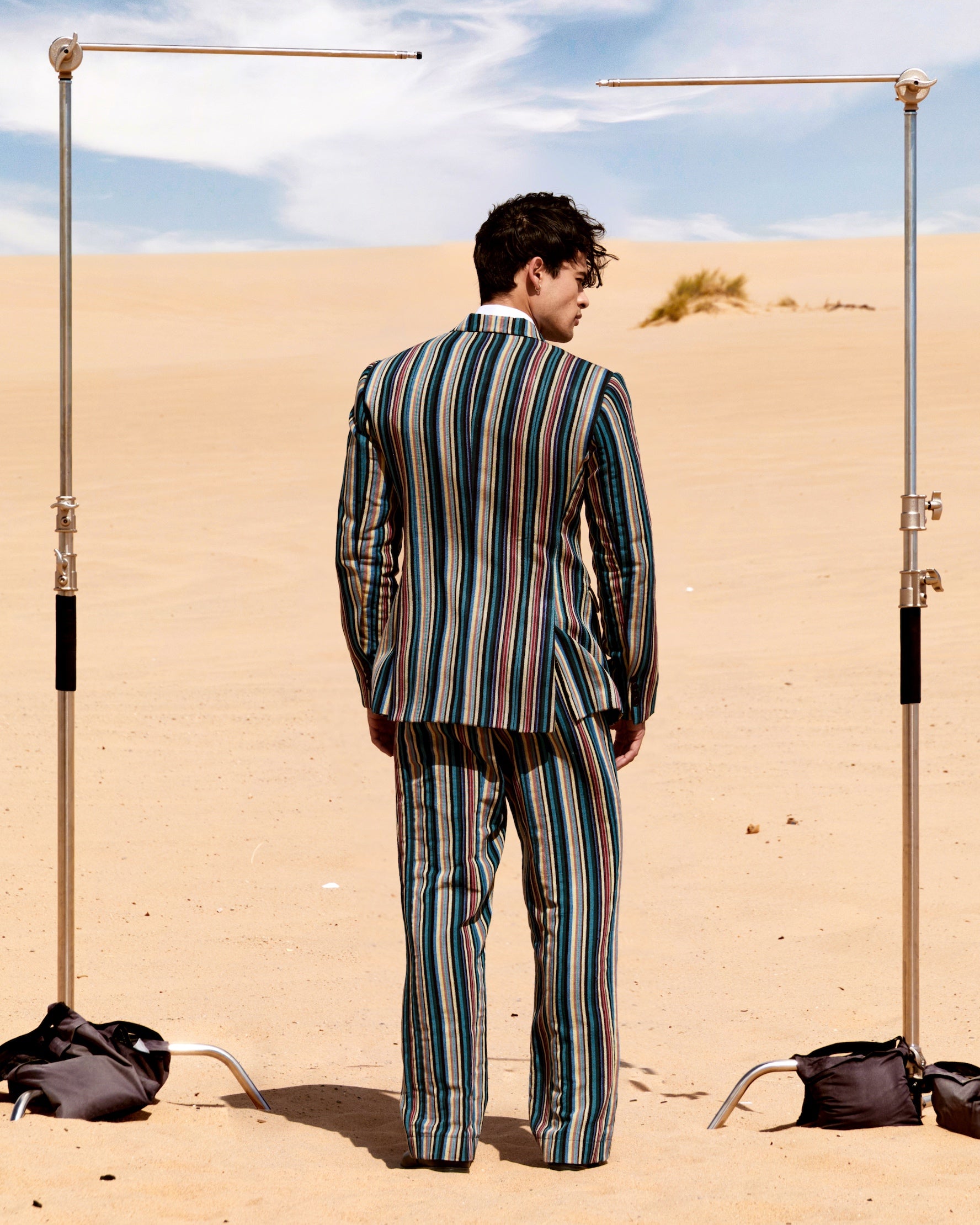 Blue Stripes 2 piece Suit